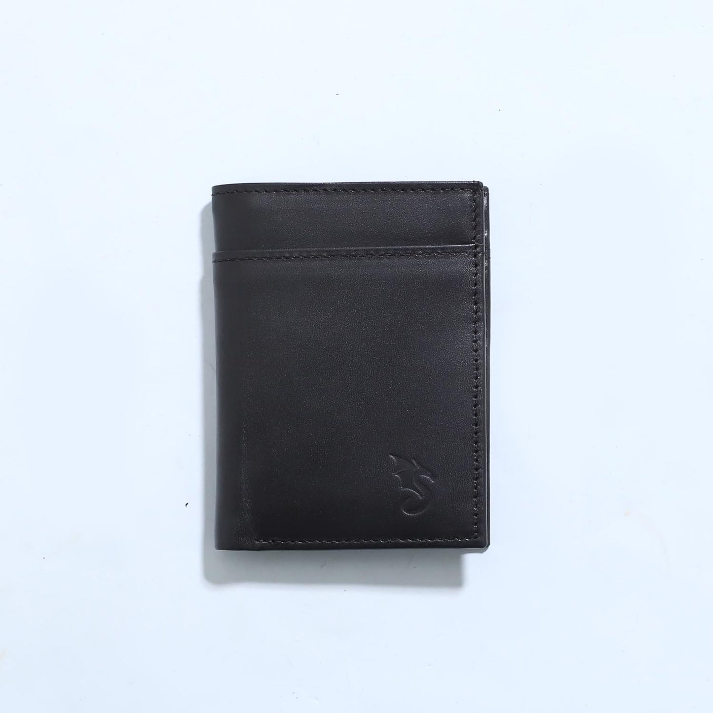 Urban Draak™ Vertical Leather Wallet – Slim Bifold Card Holder for Men