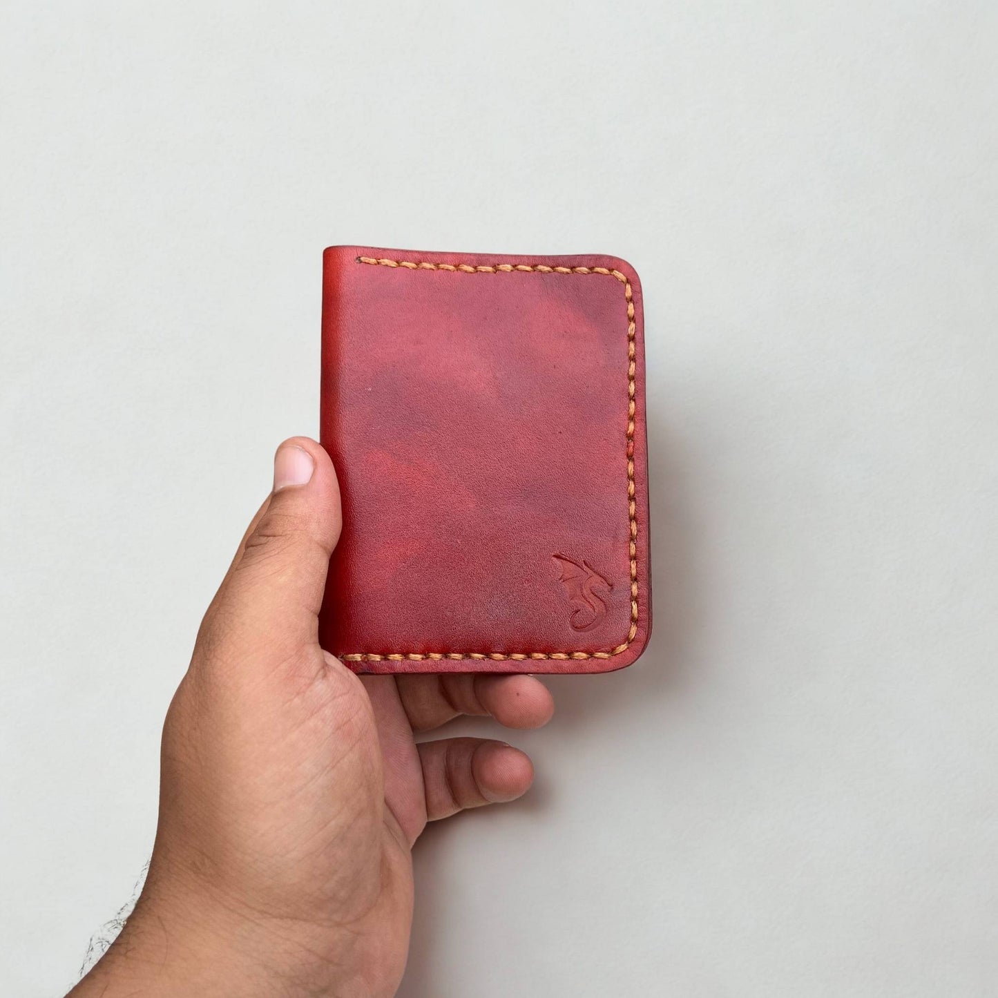 Urban Draak Handmade Leather Wallet – Hand-Stitched Minimalist Design