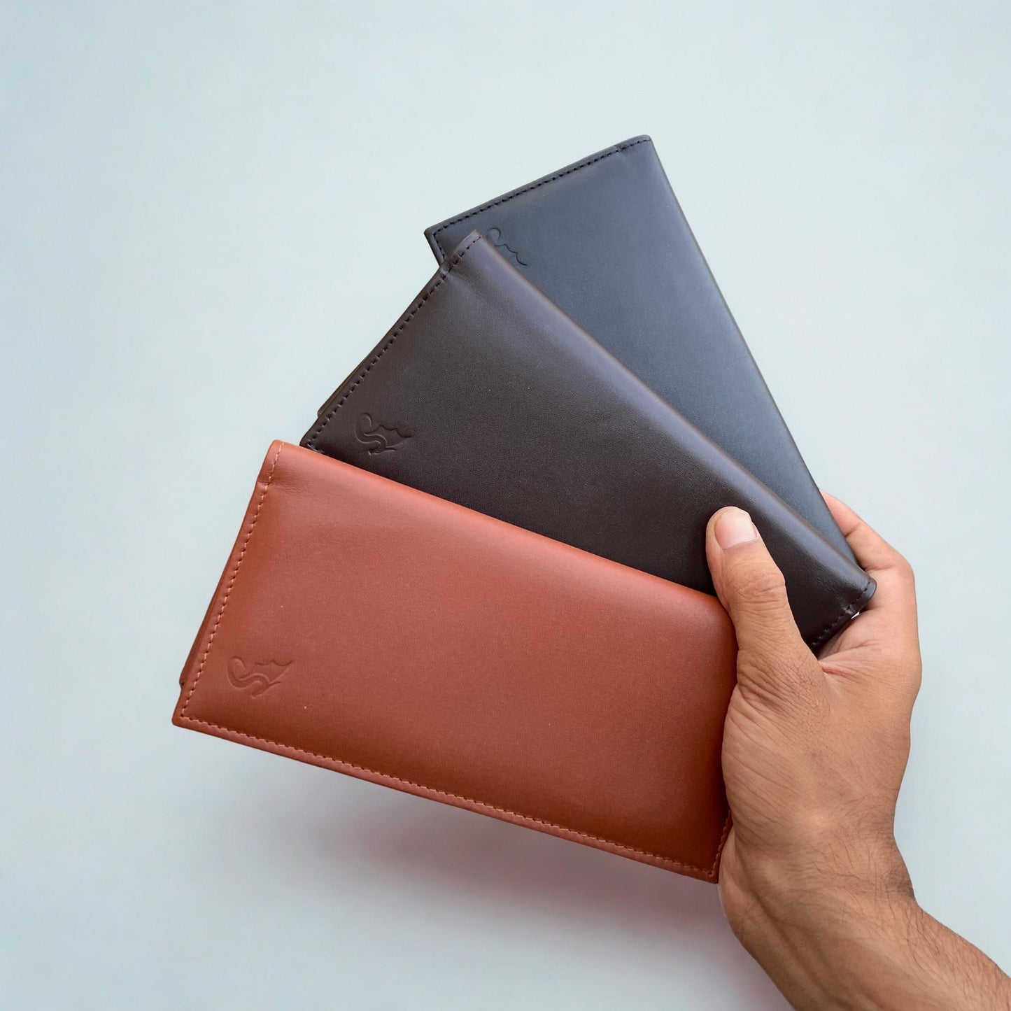 Urban Draak™ Long Zipper Leather Wallet – Multi-Card & Cash Organizer for Men