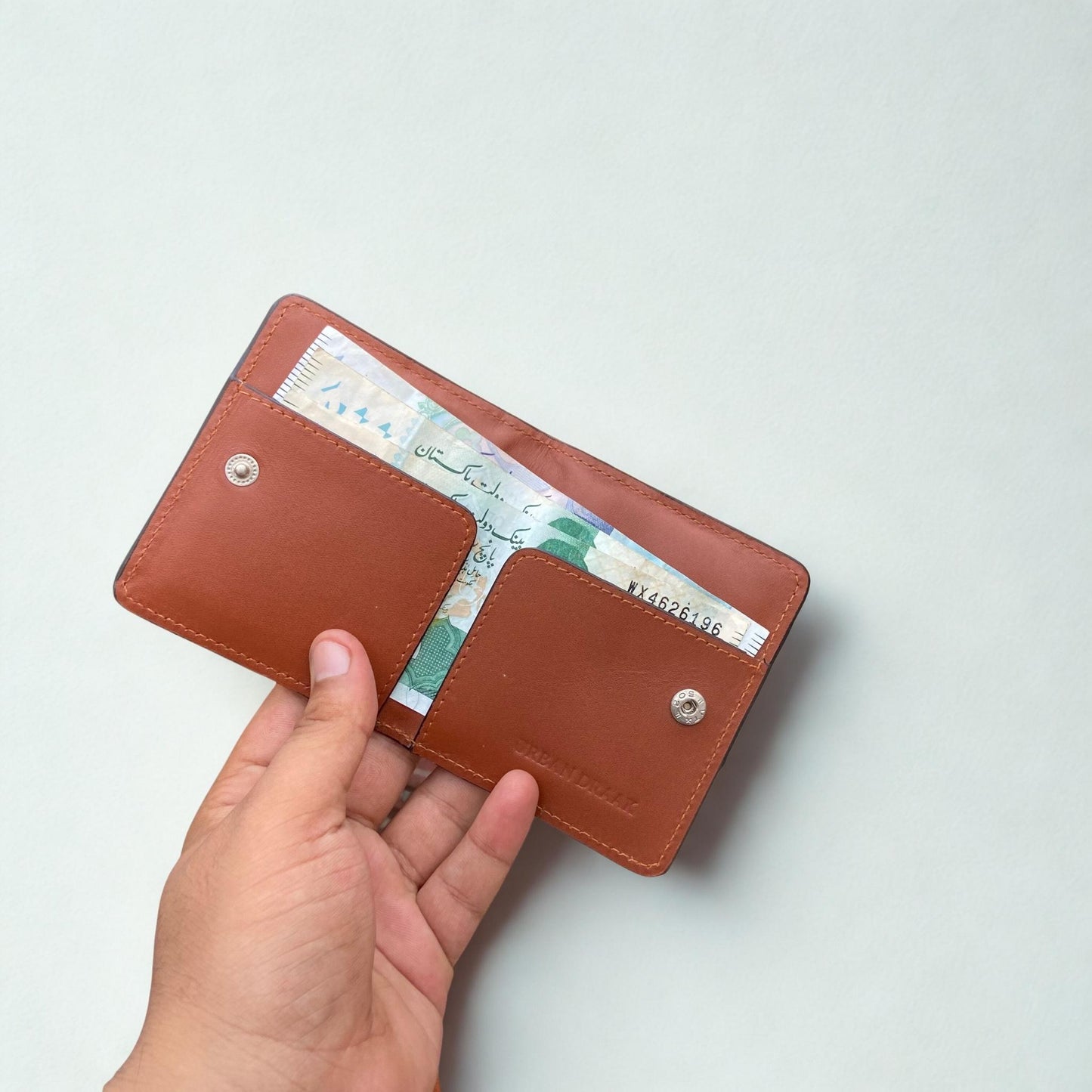 Urban Draak™ Leather Card Holder Wallet – Slim Design with Cash Compartment