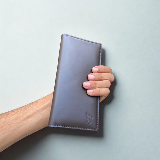 Urban Draak™ Long Zipper Leather Wallet – Multi-Card & Cash Organizer for Men